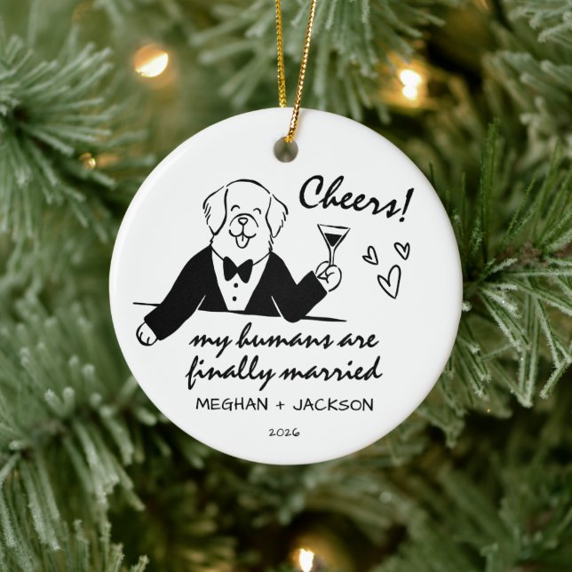 Hundbröllopsfirande Ornament (Träd)