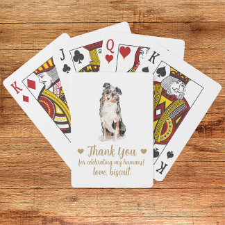 Hundbröllopspresent Pokerkort Casinokort