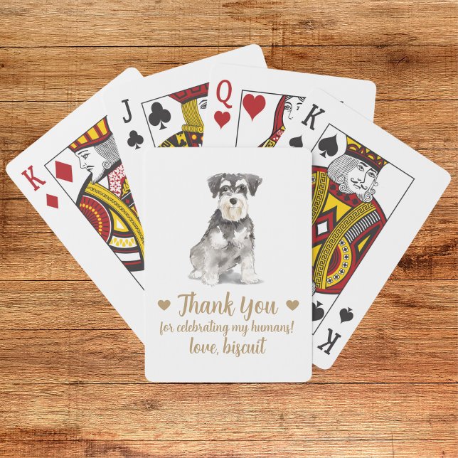 Hundbröllopspresent Pokerkort Casinokort (Skapare uppladdad)