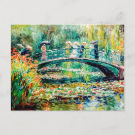 Hundbron med vatten-liljor helg vykort