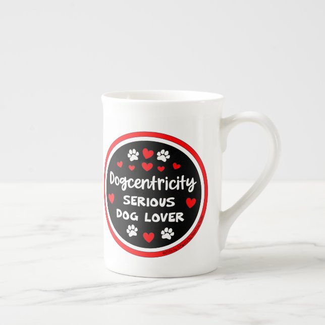 Hundcentrism: Allvarlig hundälskare  Benporslin Mugg (Höger)