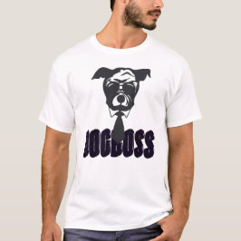 Hundchef Rolig Bulldog i kostym och slips T-shirt