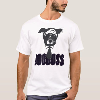 Hundchef Rolig Bulldog i kostym och slips T-shirt