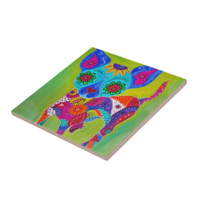 HUNDCHIHUAHUA FÖR EL PERRO KAKELPLATTA (Sidan)