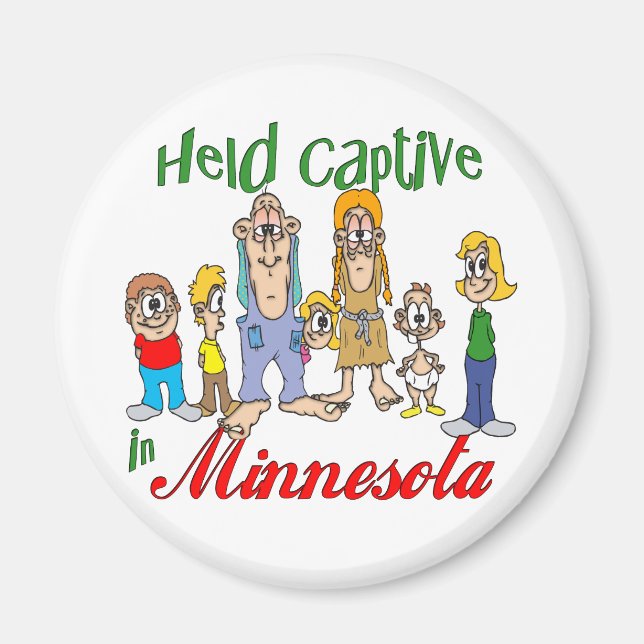 Hundd Captive i Minnesota Magnet (Framsidan)