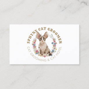 Hunddagis Katt Spa Sphynx Katt Visitkort