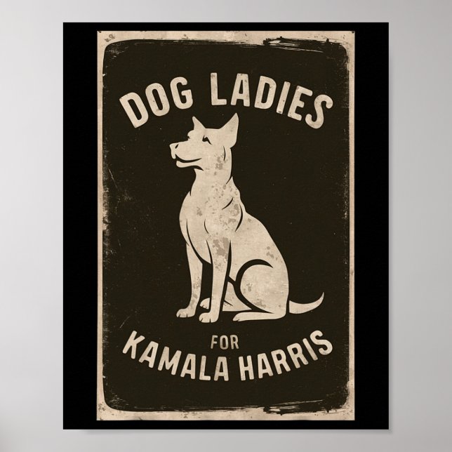Hunddamer för Kamala Harris  Poster (Framsidan)