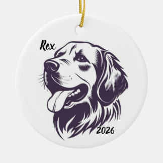 Hunddekorationsprydnad julgransprydnad keramik