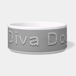 Hunddiva hund vatten skål eller matskål