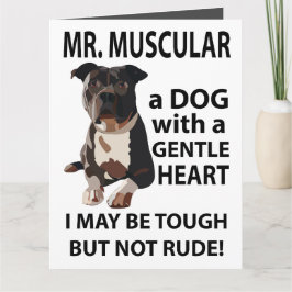 Hunddjuret Pitbull Greeting  Kort