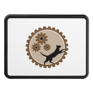 hunddriven bur med hjul dragkroksskydd