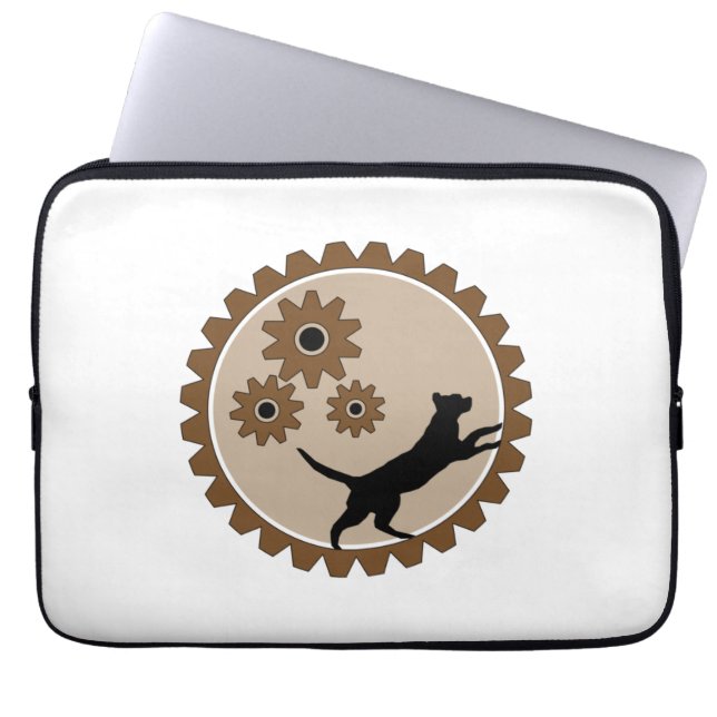 hunddriven bur med hjul laptop fodral (Framsidan)