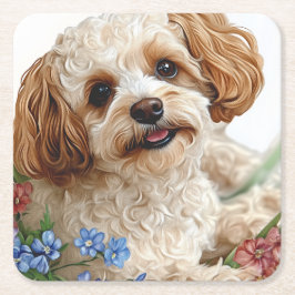 Hunde Underlägg Papper Kvadrat