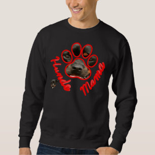 Hundemama Rottweiler Red Lång Ärmad Tröja