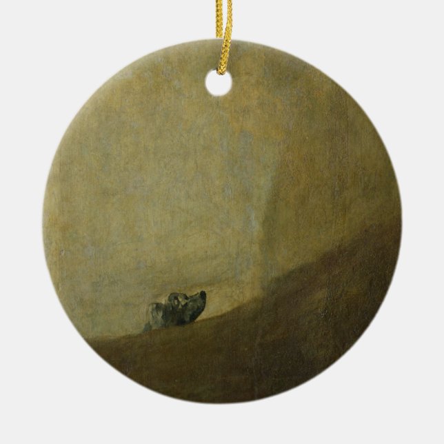 Hunden, 1820-23 julgransprydnad keramik (Framsidan)