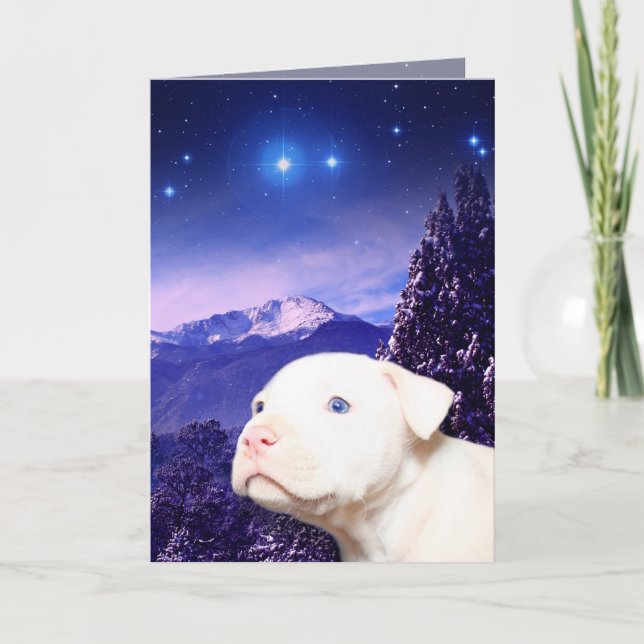 Hunden är guden som tillbaka stavas… helgkort (Framsida)