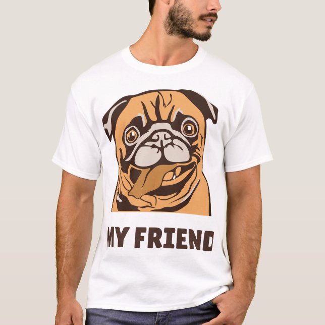 Hunden är min vän t shirt (Framsida)
