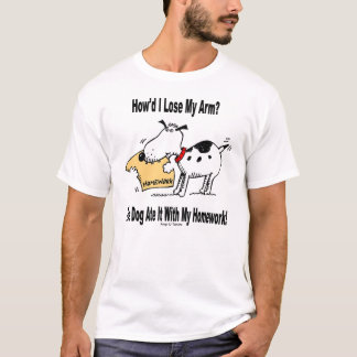 Hunden åt min arm t-shirt