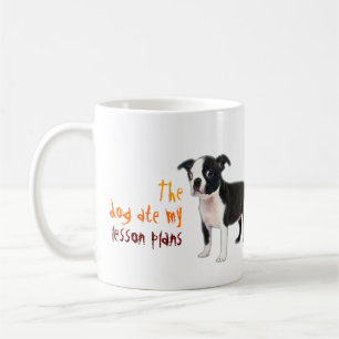 Hunden åt min kurs planerar kaffemugg