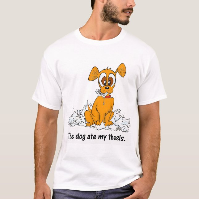 hunden åt mitt te t-shirt (Framsida)