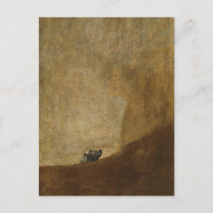 Hunden av Francisco Goya vykort