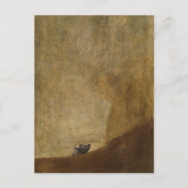 Hunden av Francisco Goya Vykort (Framsida)