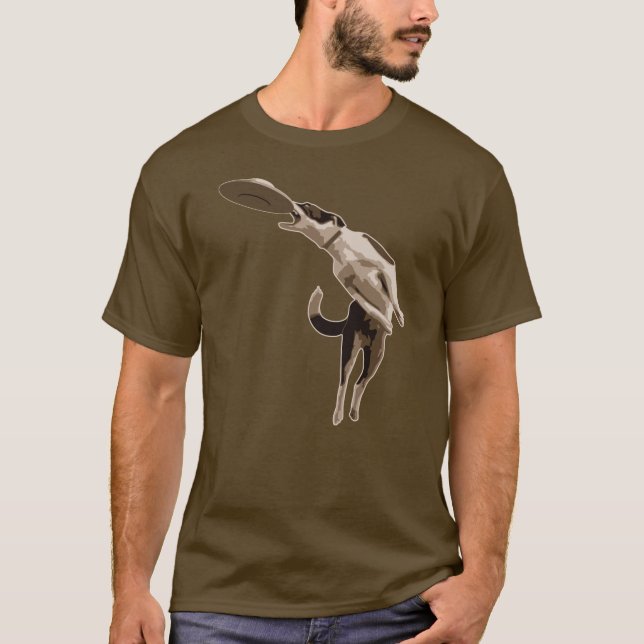 Hunden fångar UFO Tee (Framsida)