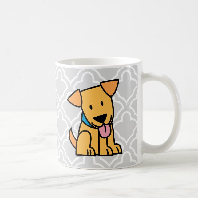 Hunden för valpen för den Labrador retrieveren Kaffemugg (Höger)