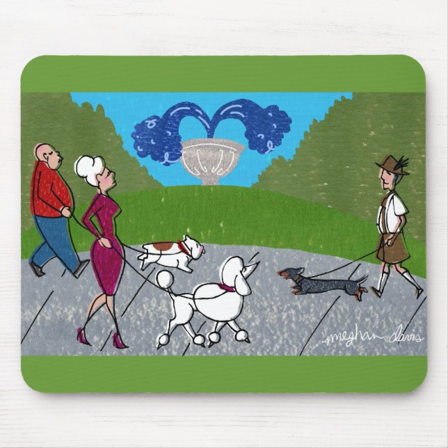 Hunden parkerar Mousepad Musmatta (Framsidan)