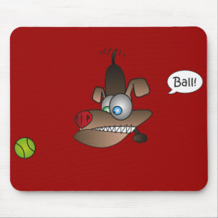 Hunden ser boll musmatta