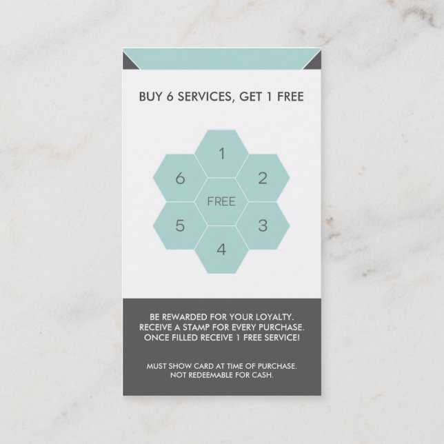 Hunden som ansar kunden, belönar kortet lojalitetskort (Baksida)