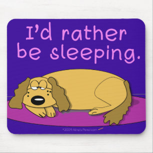 Hunden ta sig en tupplur Mousepad (marinen) Musmatta