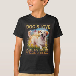 Hundens kärlek är ren gränslös ovillkorlig t shirt