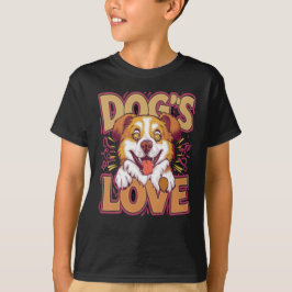 Hundens kärlek är ren gränslös ovillkorlig t shirt