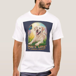 Hundens kärlek är ren gränslös ovillkorlig t shirt