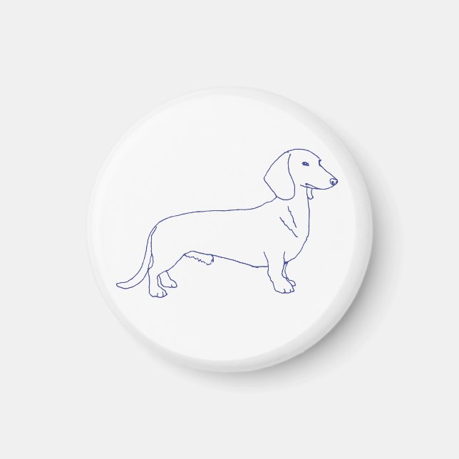 Hunderasse Dackel Magnet (Framsidan)