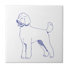 Hunderasse Goldendoodle Kakelplatta
