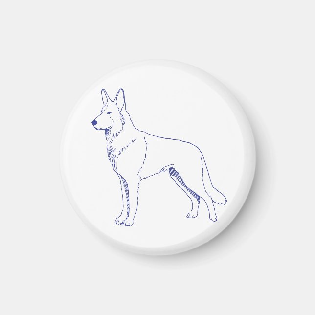 Hunderasse Schäferhund Magnet (Framsidan)