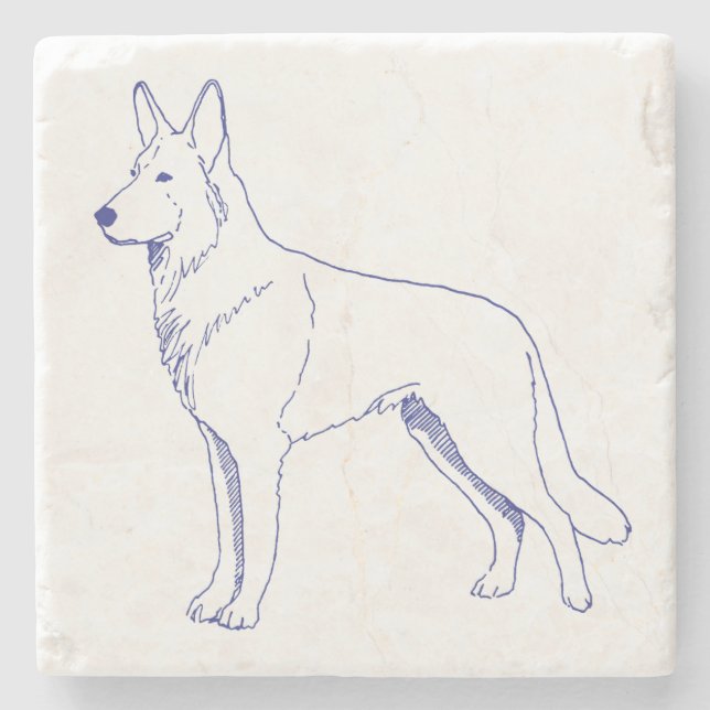 Hunderasse Schäferhund Stenunderlägg (Framsidan)