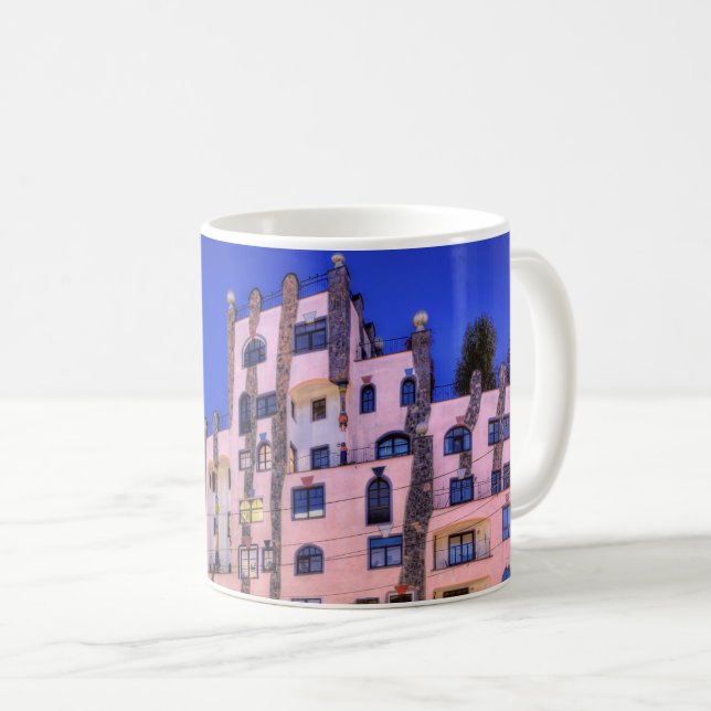 Hundertwasser i det Magdeburg fotoet Kaffemugg (Framsida höger)