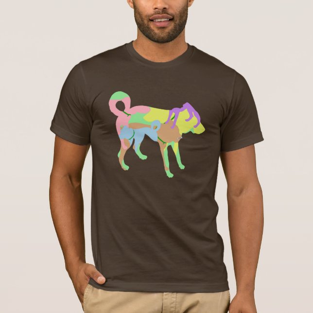 HUNDfärger, TAKTPINNE Tee Shirt (Framsida)
