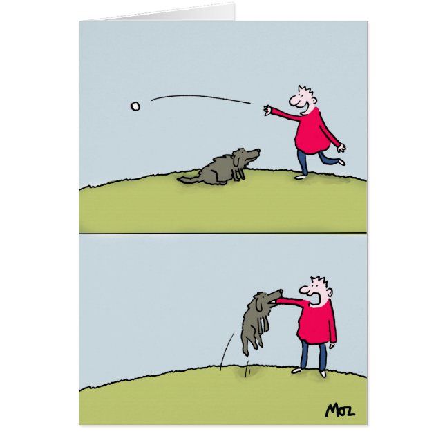 HundFetch Hälsningskort (Framsidan)