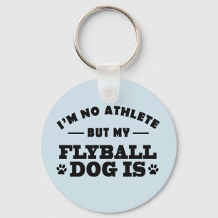 HundFlyball Keychain gåva Nyckelring