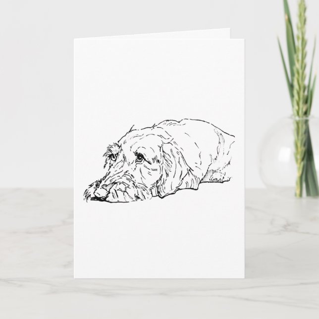 Hundfödelsedag, Strävhårig Dachshund - Söt Kort (Framsida)