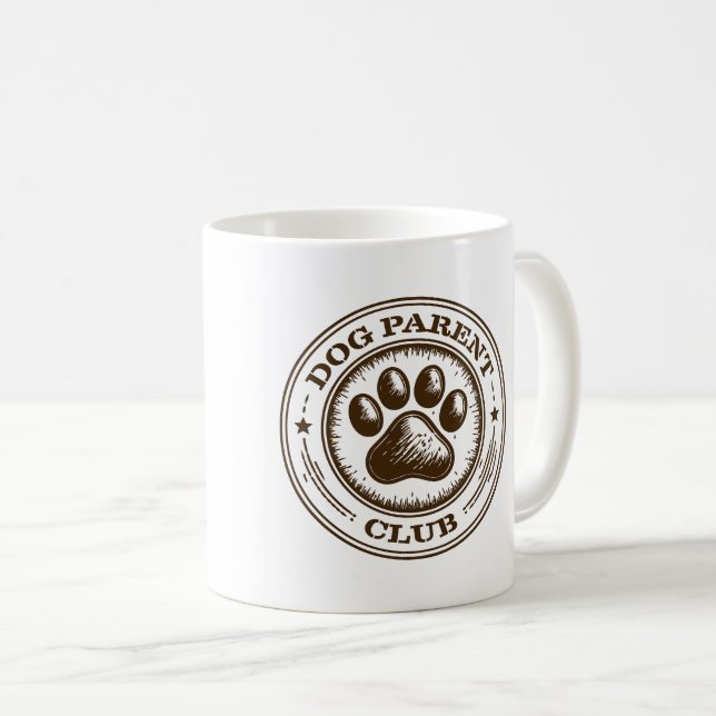 Hundföräldraklubb, stolt lojal och kärleksfull kaffemugg (Framsida höger)