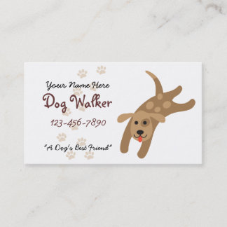 Hundfotgängare/Groomer/veterinär- visitkort