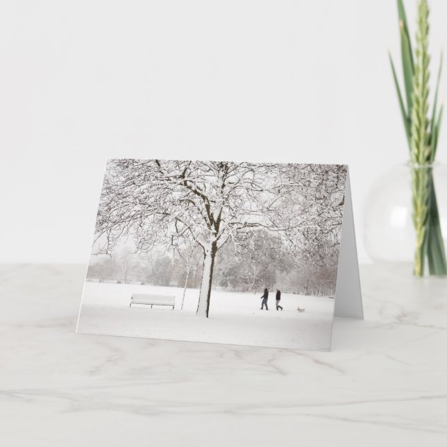 Hundfotgängare Helgkort (Framsida)