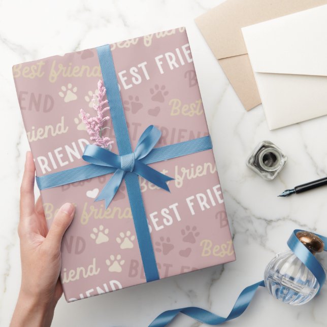 Hundfotmönster  presentpapper (Gifting)