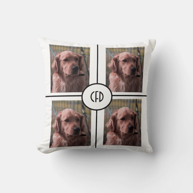 Hundfoto present till hundägare kudde (Framsida)