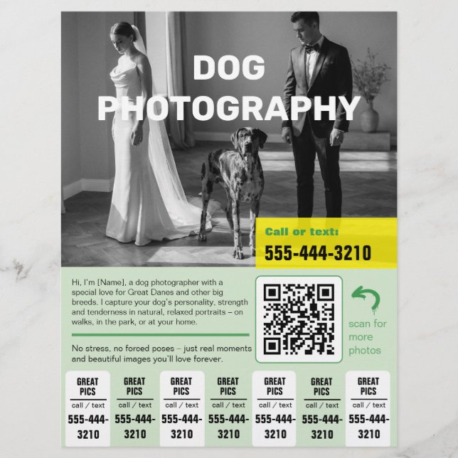 Hundfotograf Flyer  (Framsidan)